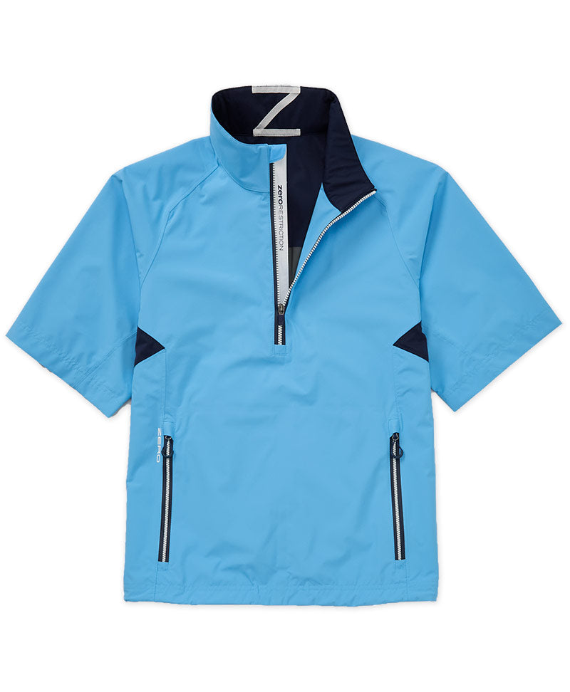 Zero Restriction Half-Sleeve Waterproof Quarter-Zip Jacket in Monterey