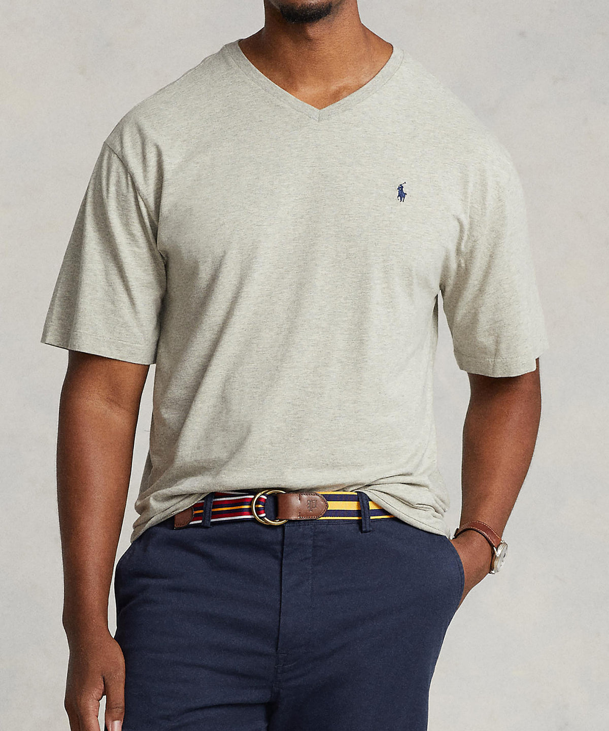 Polo Ralph Lauren Short Sleeve V-Neck Tee Shirt, Men's Big & Tall