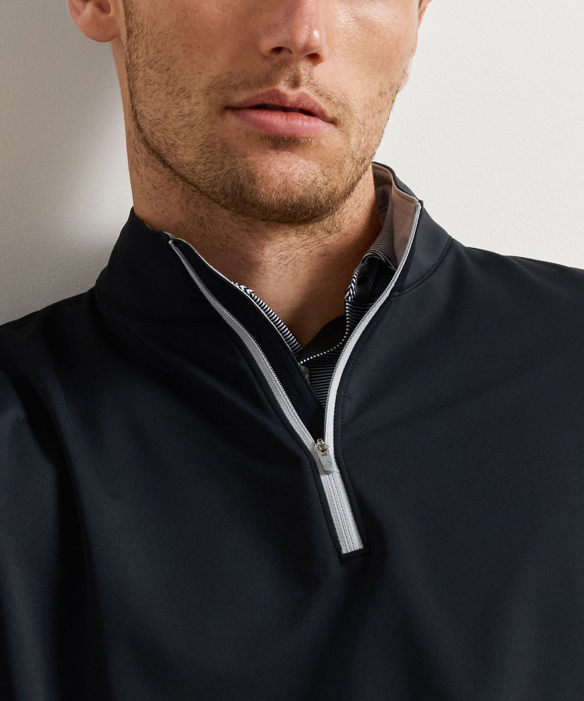 Peter Millar Perth Stretch Loop Terry Quarter-Zip Pullover, Men's Big & Tall