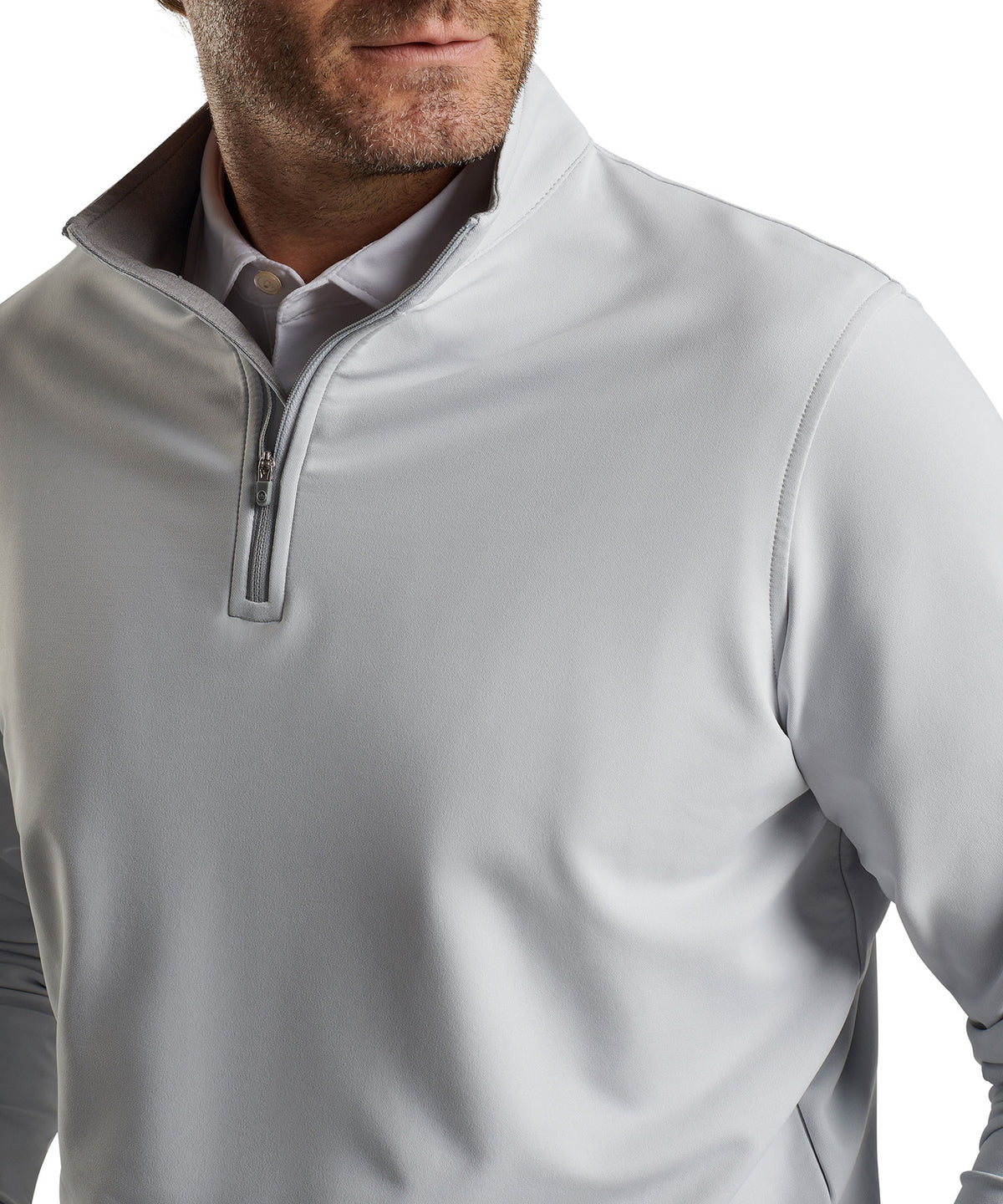Peter Millar Perth Stretch Loop Terry Quarter-Zip Pullover, Men's Big & Tall
