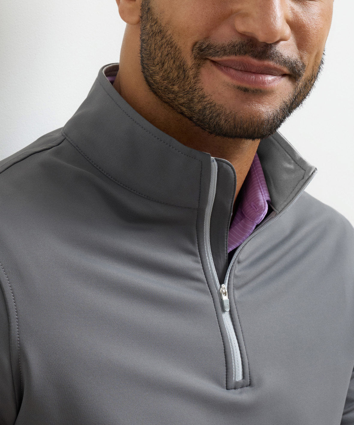 Peter Millar Perth Stretch Loop Terry Quarter-Zip Pullover, Men's Big & Tall