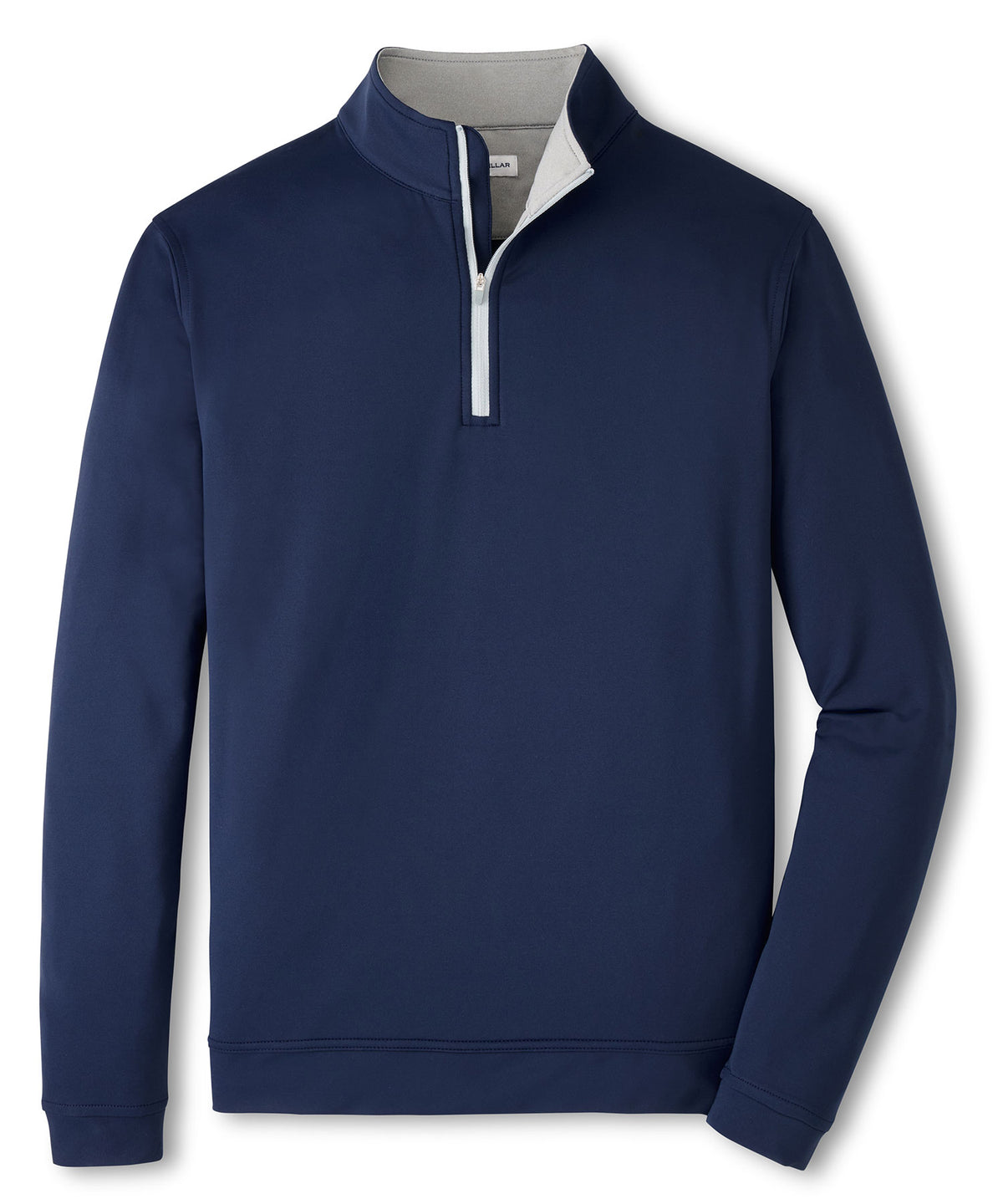 Peter Millar Perth Stretch Loop Terry Quarter-Zip Pullover - Navy, Men's Big & Tall