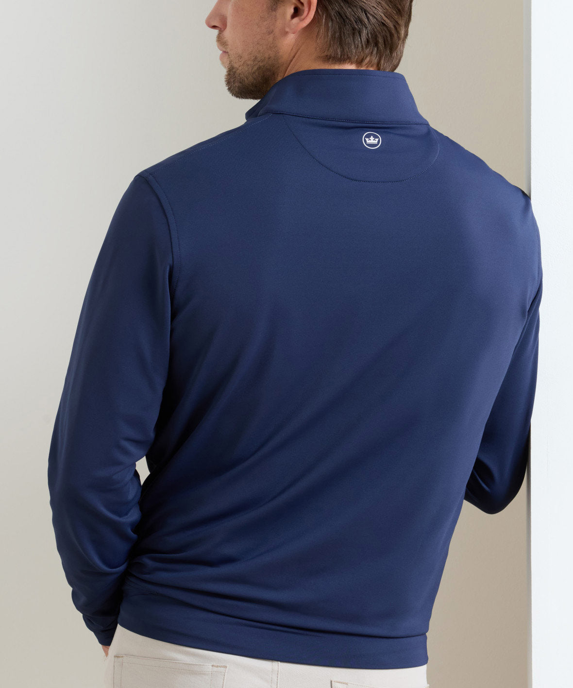Peter Millar Perth Stretch Loop Terry Quarter-Zip Pullover, Men's Big & Tall