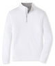 Peter Millar Perth Stretch Loop Terry Quarter-Zip Pullover - White