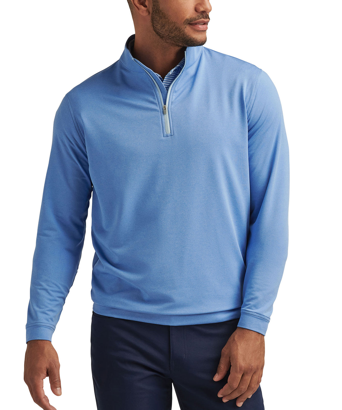 Peter Millar Perth Stretch Loop Terry Quarter-Zip Pullover, Men's Big & Tall