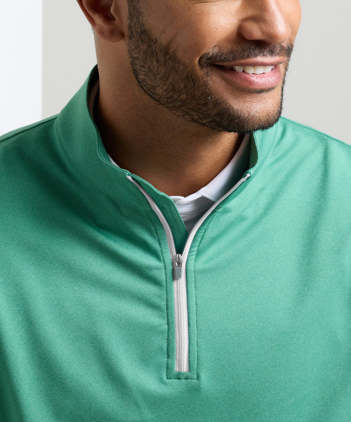 Peter Millar Perth Stretch Loop Terry Quarter-Zip Pullover, Men's Big & Tall
