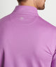 Peter Millar Perth pullover in oleander, back view showing Peter Millar logo