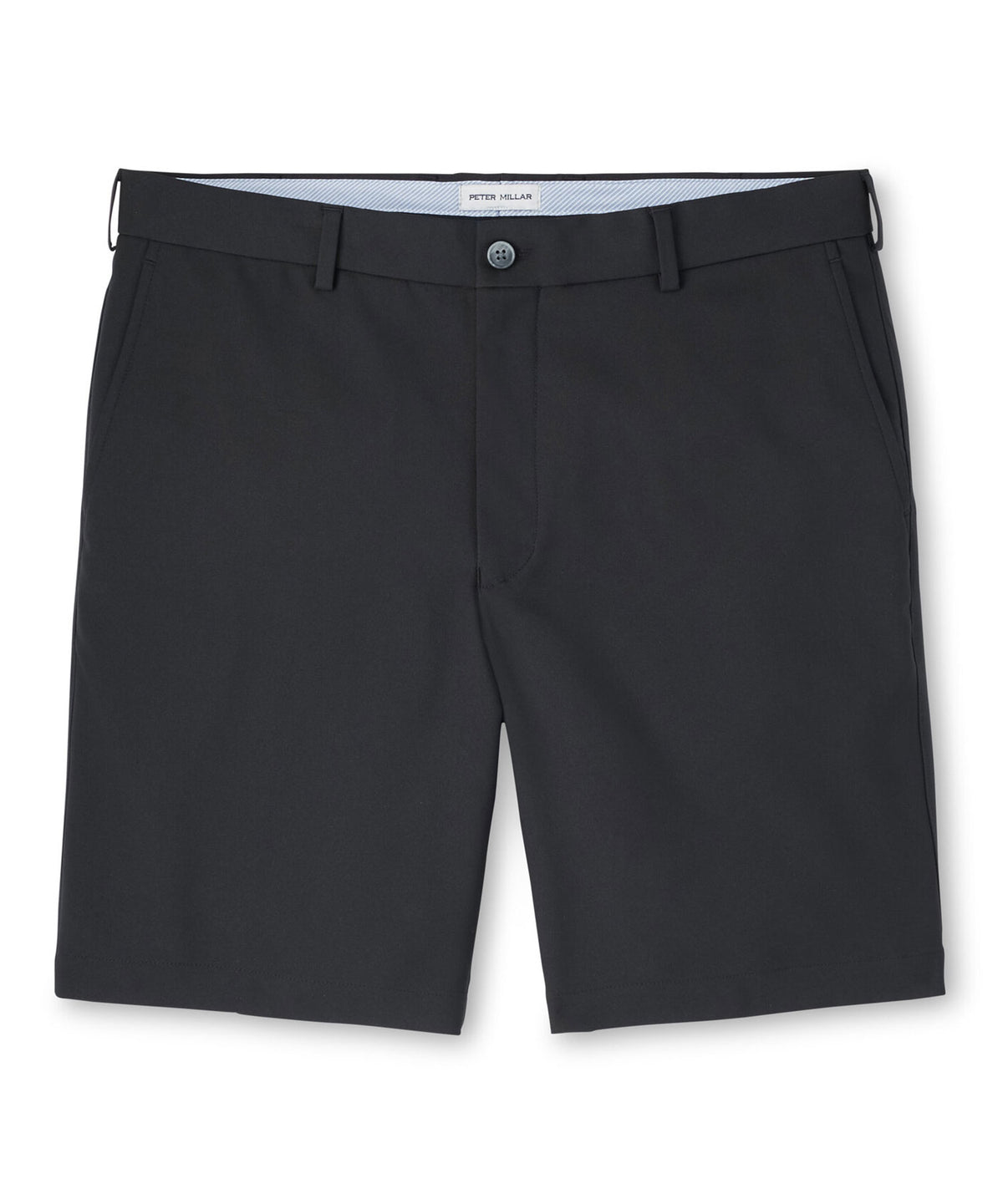 Peter Millar Salem High Drape Performance Shorts - Black, Men's Big & Tall