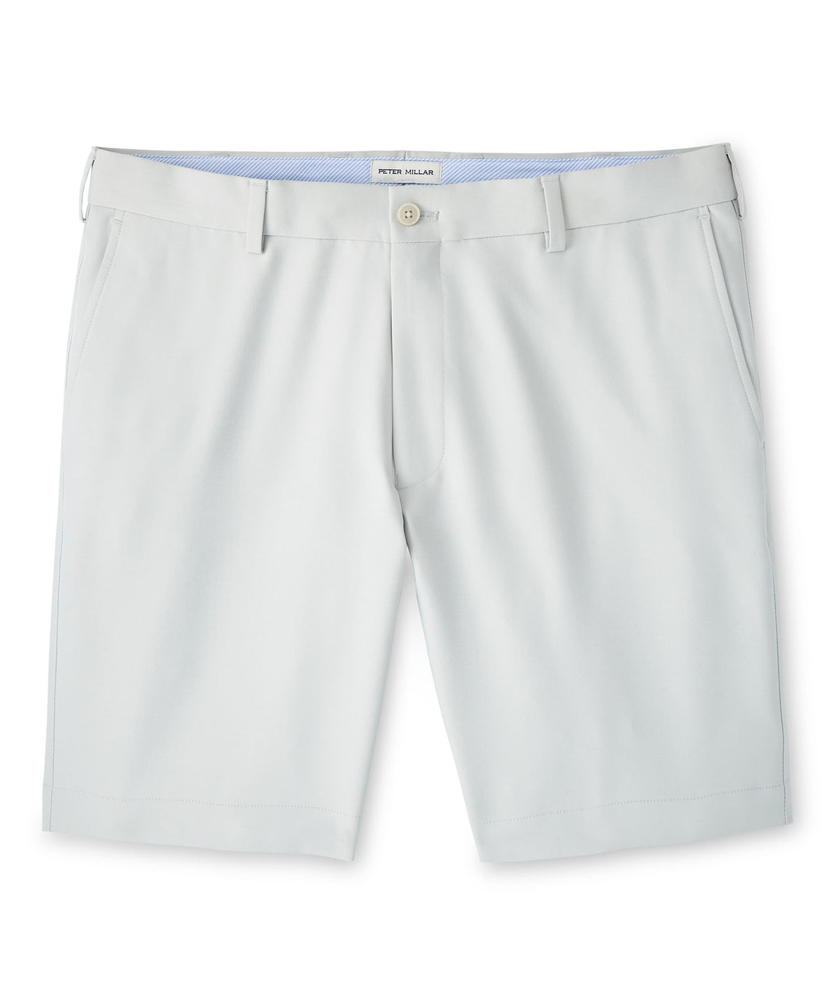 Peter Millar Salem High Drape Performance Shorts - British Grey, Men's Big & Tall