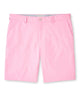Pink performance shorts with belt loops, button-zip front, and side pockets - Pink Vale