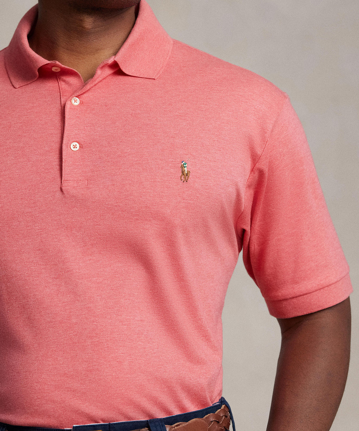 Polo Ralph Lauren Short Sleeve Classic Fit Soft Touch Pima Cotton Polo Shirt, Men's Big & Tall