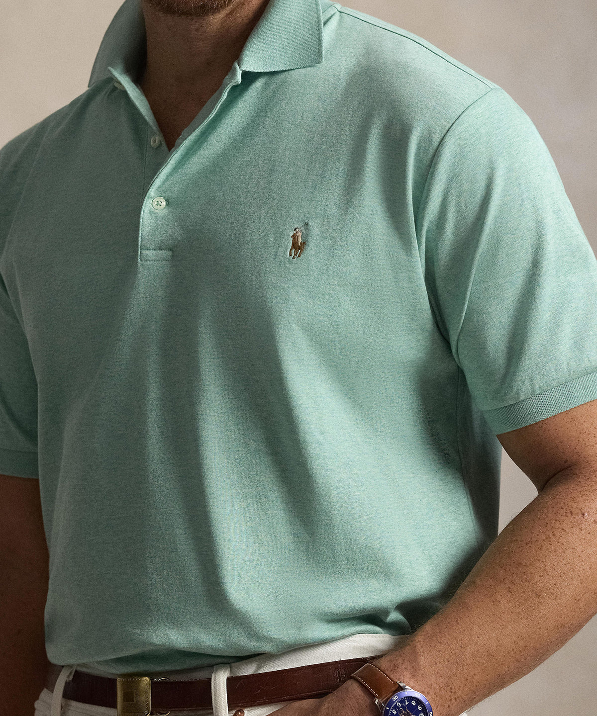 Polo Ralph Lauren Short Sleeve Classic Fit Soft Touch Pima Cotton Polo Shirt, Men's Big & Tall