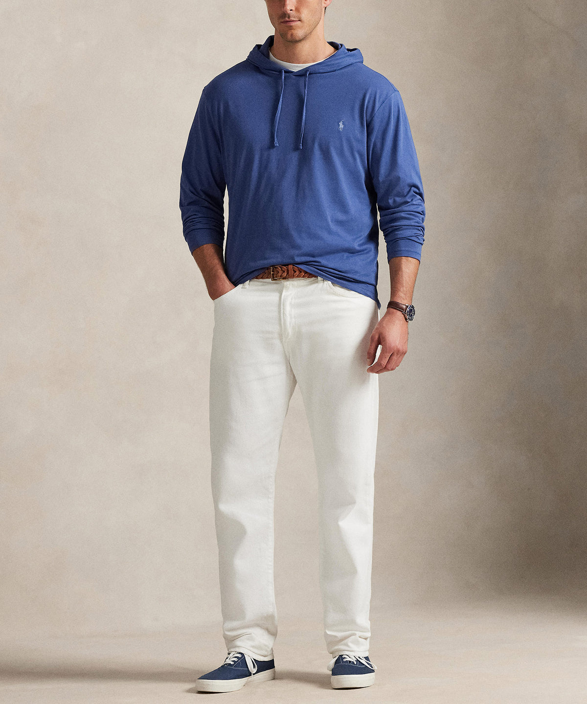 Polo Ralph Lauren Long Sleeve Hooded T-Shirt, Men's Big & Tall