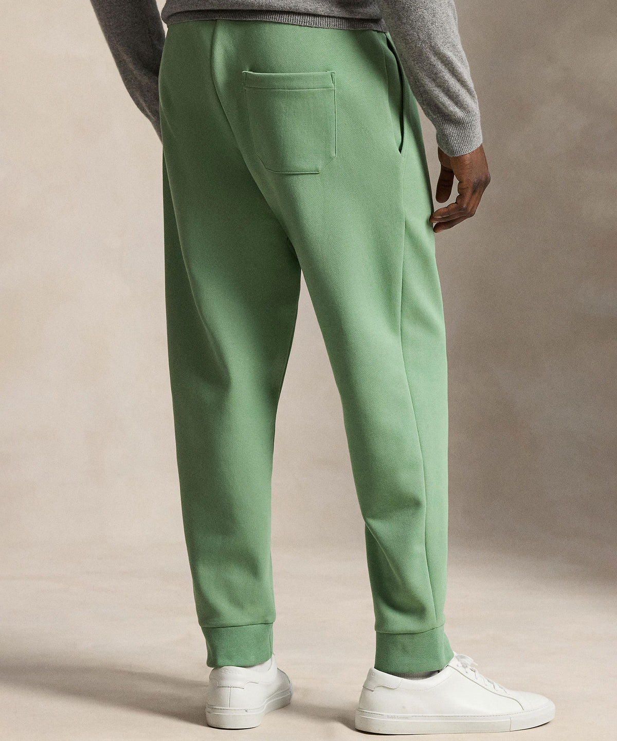 Polo Ralph Lauren double-knit jogger pants, mint-green with side pockets and tapered cuffs - Outback Green, Men's Big & Tall