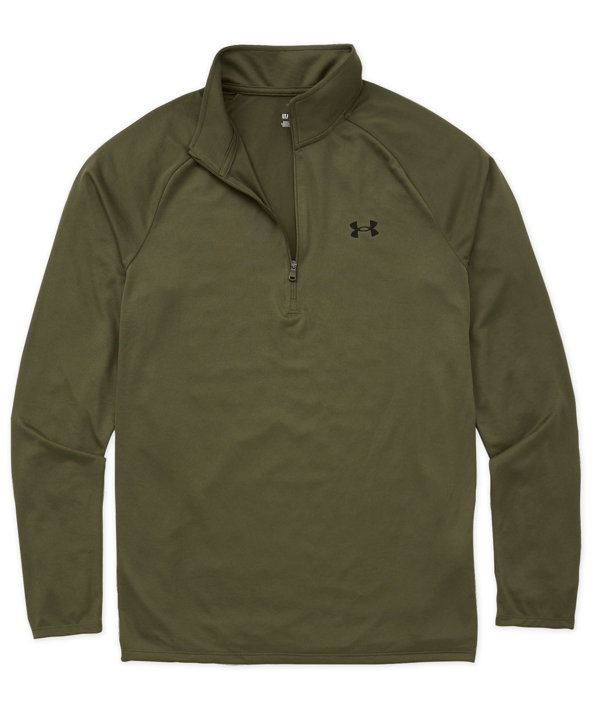 Under Armour UA Tech 2.0 olive-green half-zip pullover with long sleeves and logo - Marine Green, Men's Big & Tall
