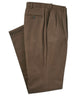 Westport 1989 Pleated Wrinkle-Free Twill Pants with Stretch Waistband - Nutmeg