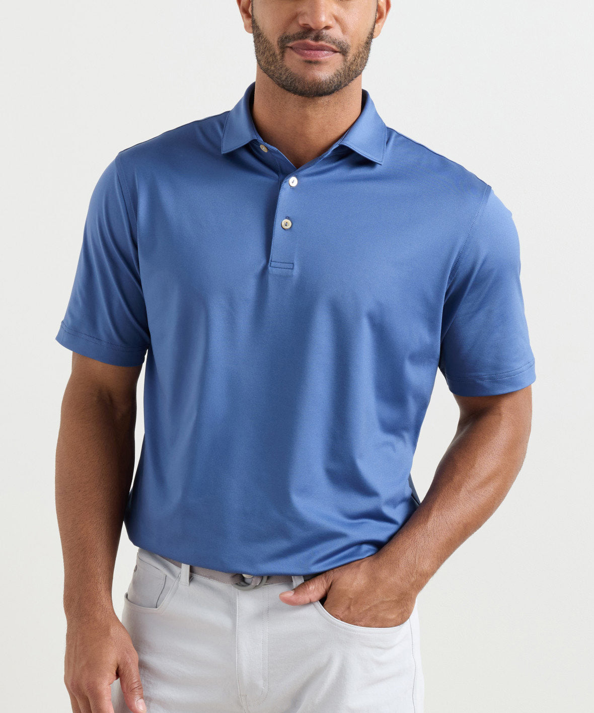 Peter Millar Solid Stretch Jersey Performance Polo Shirt, Men's Big & Tall