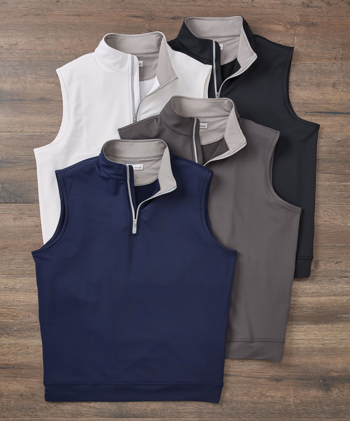 Peter Millar Galway Stretch Terry Quarter-Zip Vest, Men's Big & Tall