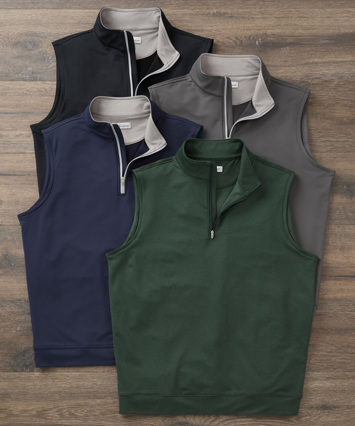 Peter Millar Galway Stretch Terry Quarter-Zip Vest, Men's Big & Tall