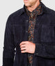 Westport Black Italian Goat Suede Shirt Jacket