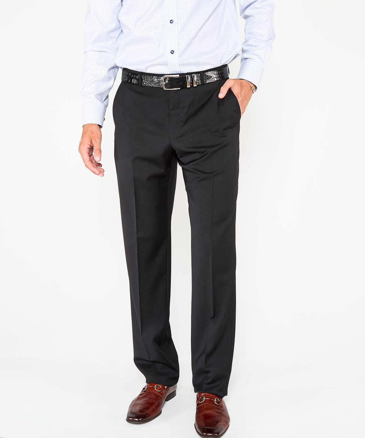 Ballin Flat Front Gabardine Trousers, Men's Big & Tall