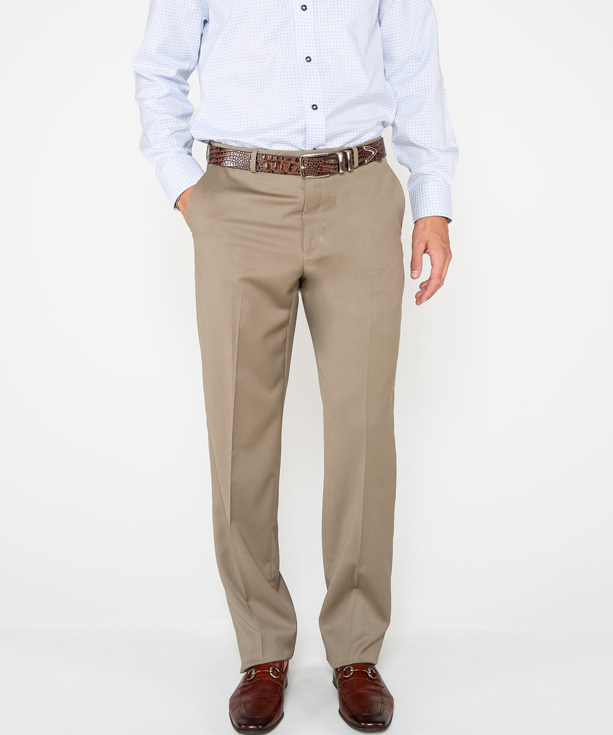 Ballin Flat Front Gabardine Trousers, Men's Big & Tall