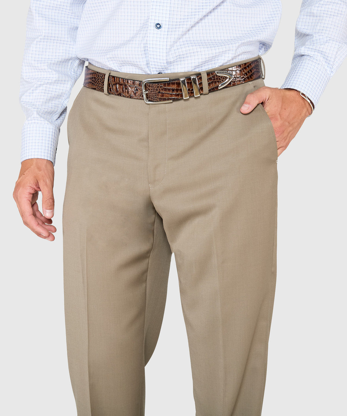 Ballin Flat Front Gabardine Trousers, Men's Big & Tall