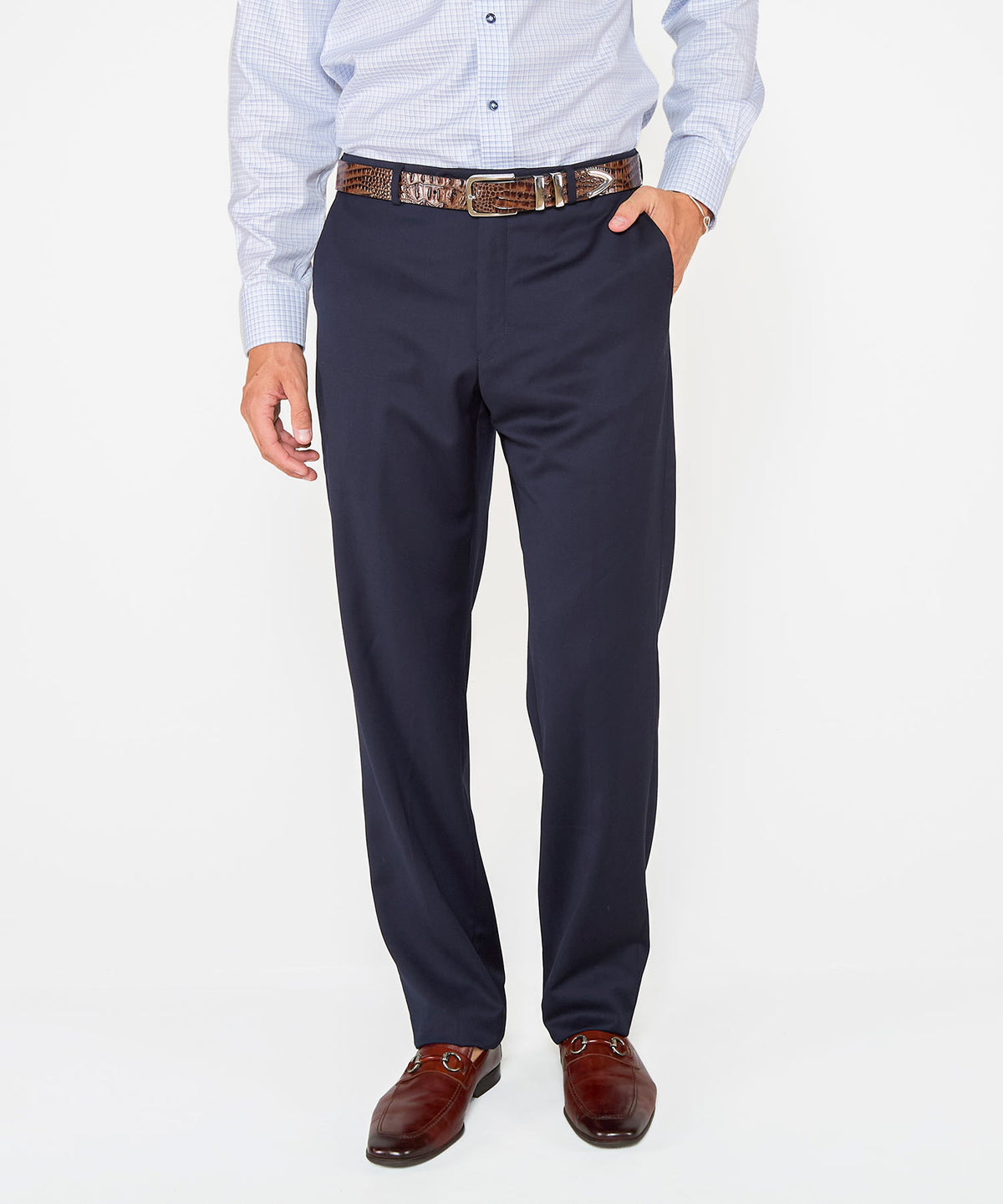 Ballin Flat Front Gabardine Trousers, Men's Big & Tall