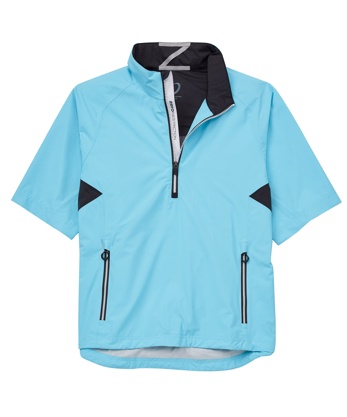 Zero Restriction Half-Sleeve Waterproof Quarter-Zip Jacket, Men's Big & Tall