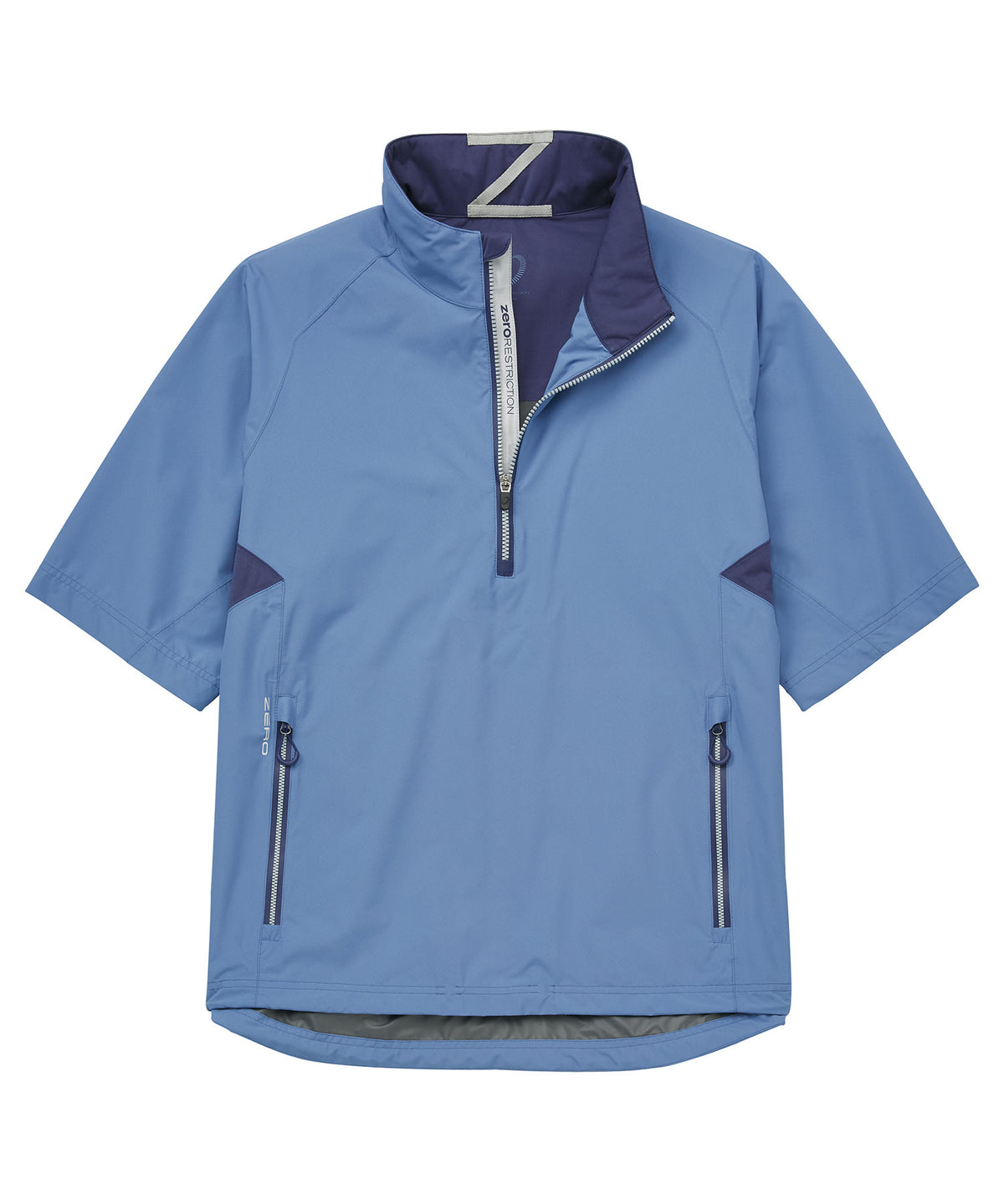 Zero Restriction Half-Sleeve Waterproof Quarter-Zip Jacket, Men's Big & Tall