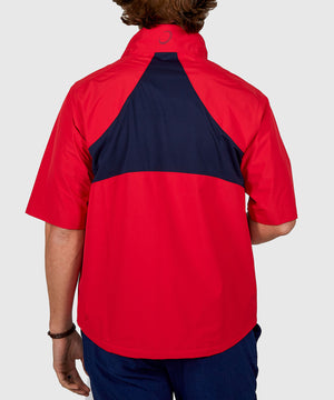 Zero Restriction Half-Sleeve Waterproof Quarter-Zip Jacket