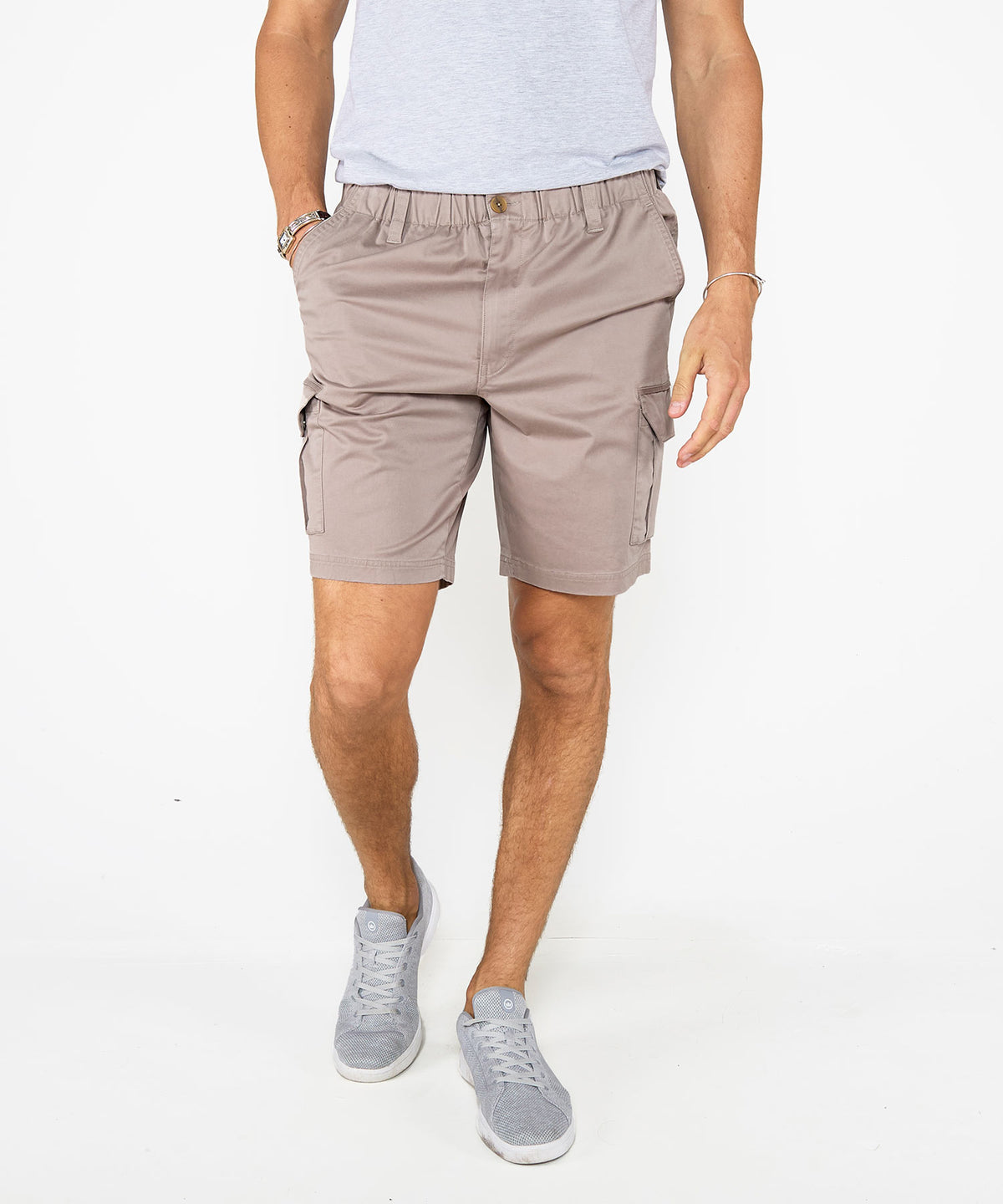 Westport 1989 Stretch Twill Elastic Waist Cargo Shorts, Men's Big & Tall