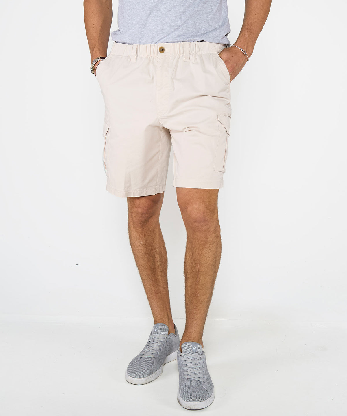 Westport 1989 Stretch Twill Elastic Waist Cargo Shorts, Men's Big & Tall