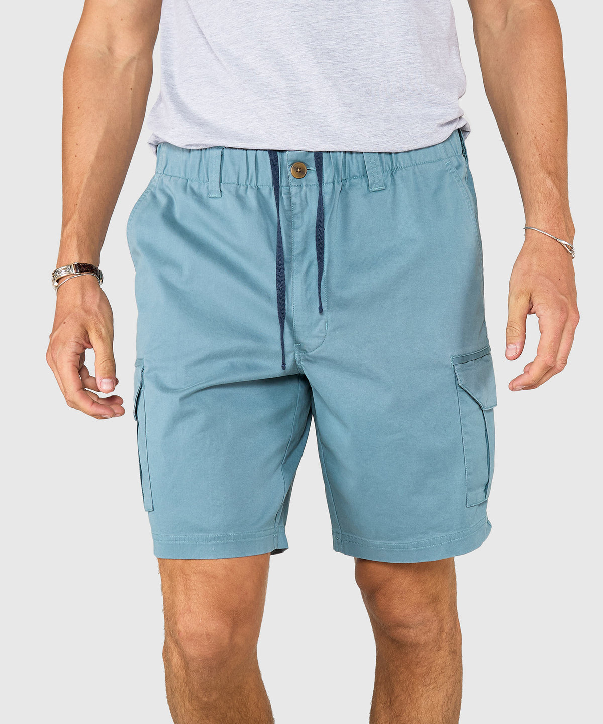 Westport 1989 Stretch Twill Elastic Waist Cargo Shorts, Men's Big & Tall