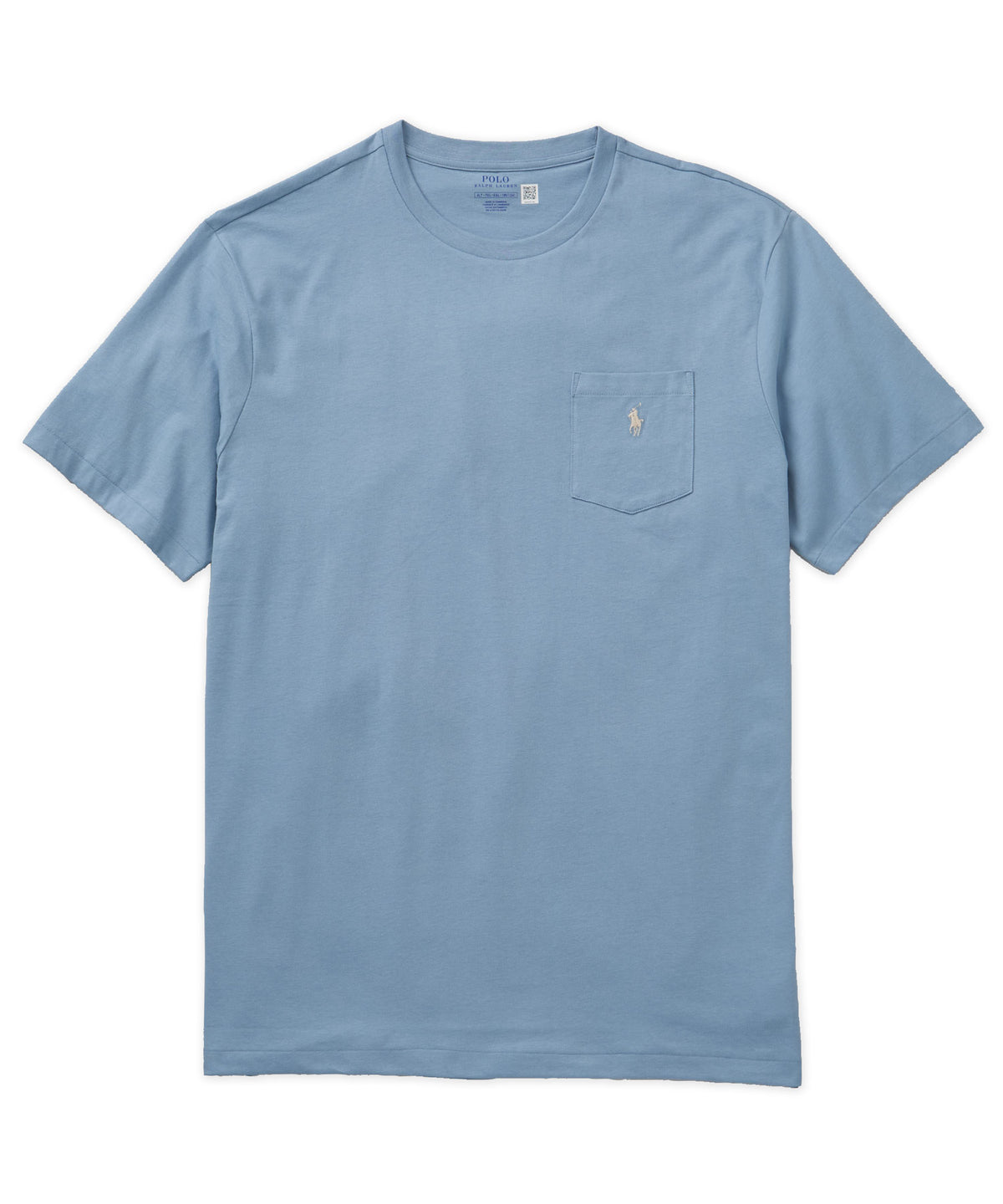 Polo Ralph Lauren Short Sleeve Solid Pocket Crewneck Tee Shirt, Men's Big & Tall