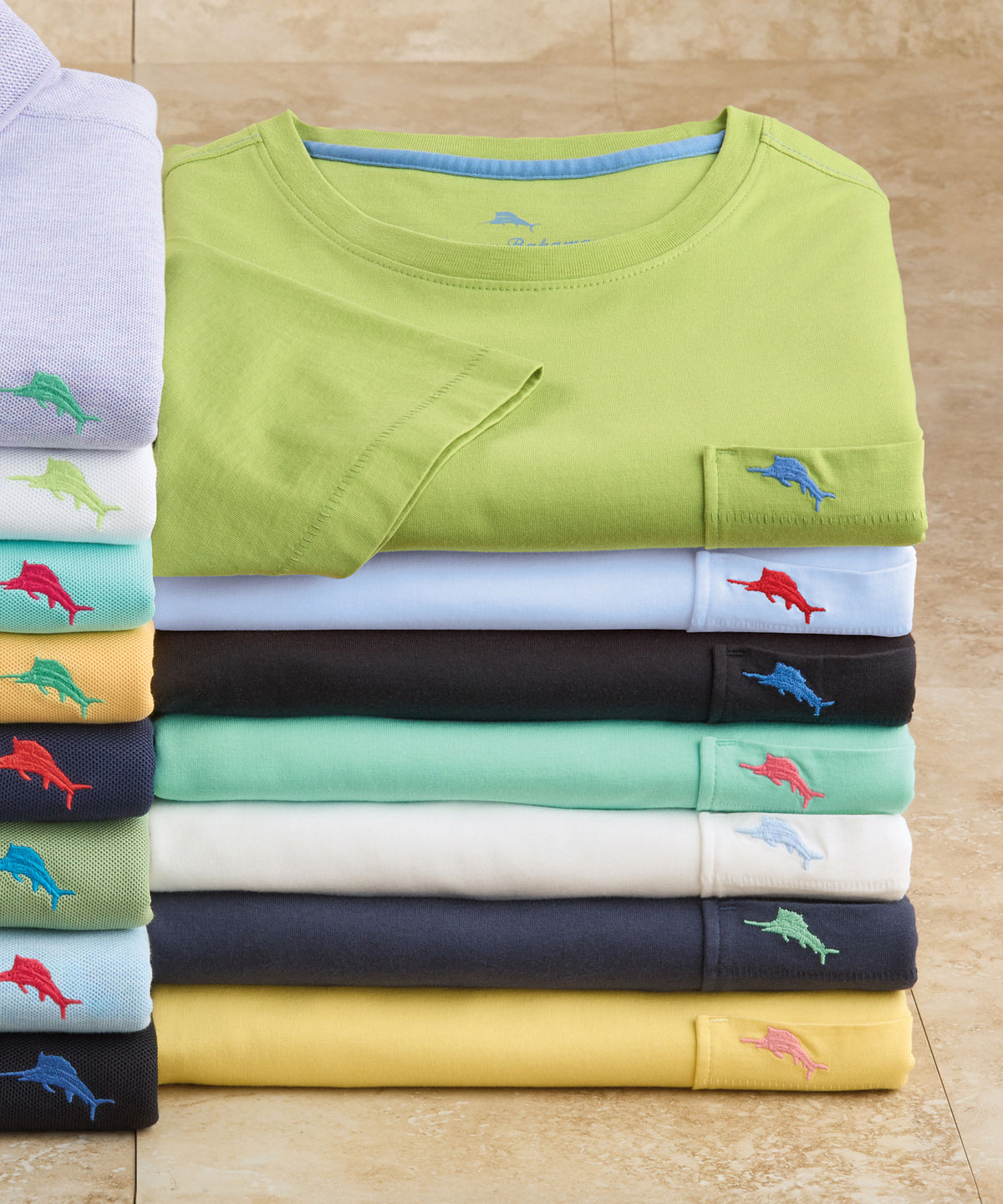 Tommy Bahama Short Sleeve Pima Pocket Tee Shirt, Men's Big & Tall