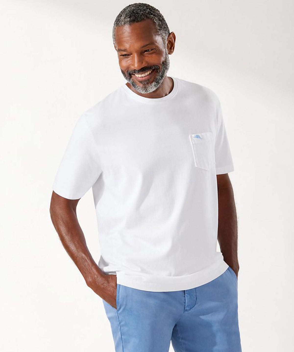 Tommy Bahama Short Sleeve Pima Pocket Tee Shirt, Men's Big & Tall