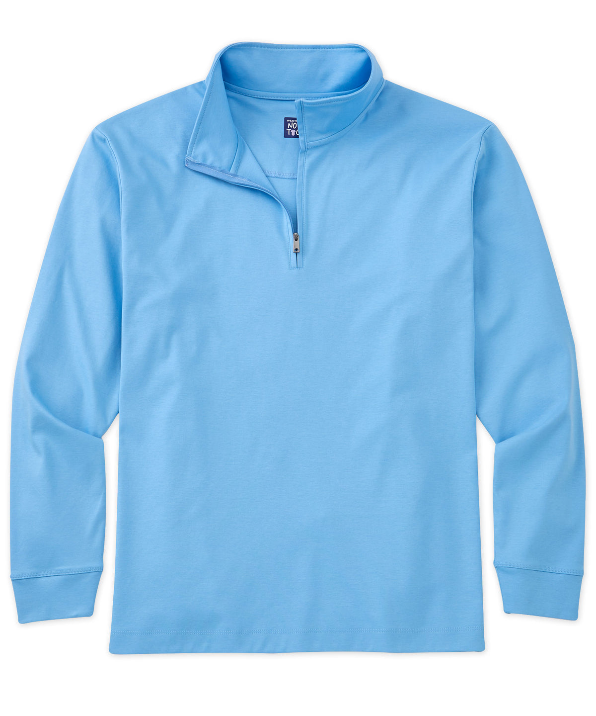 Westport No-Tuck LustreTech Stretch Cotton Quarter-Zip Pullover, Men's Big & Tall