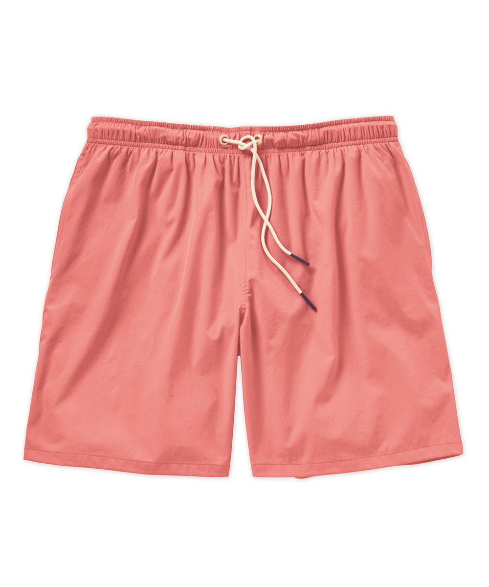 Westport Lifestyle Compo Solid Stretch Swim Trunk, Men's Big & Tall