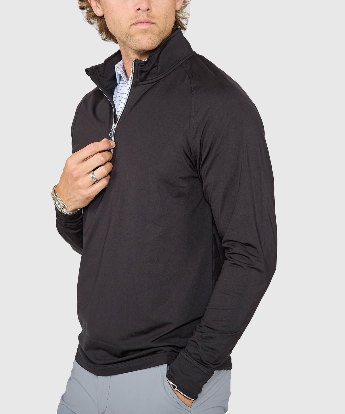 Cutter & Buck Adapt Eco Half-Zip Stretch Pullover, Men's Big & Tall