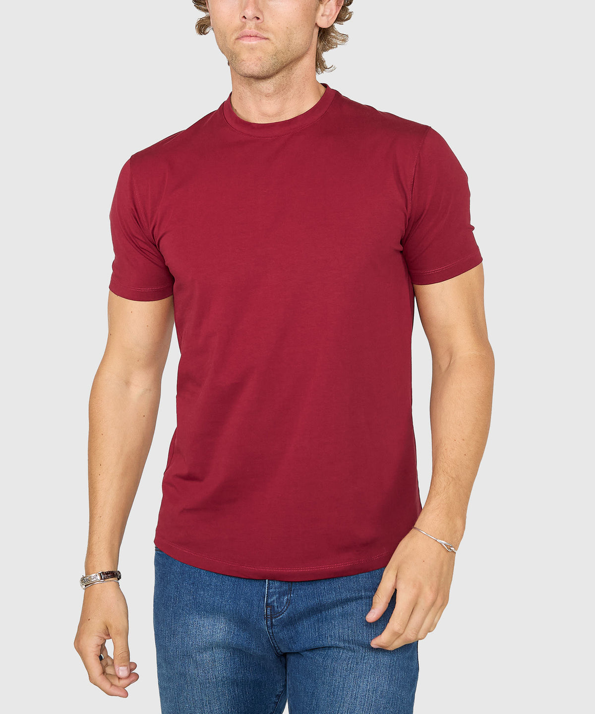 Westport No-Tuck Stretch Crew Tee Shirt, Men's Big & Tall