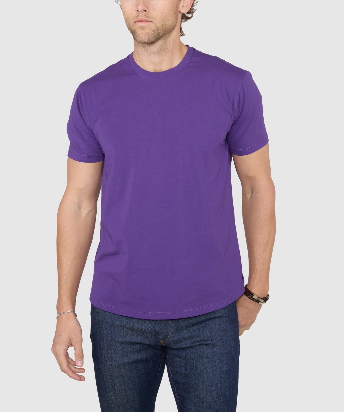 Westport No-Tuck Stretch Crew Tee Shirt, Men's Big & Tall