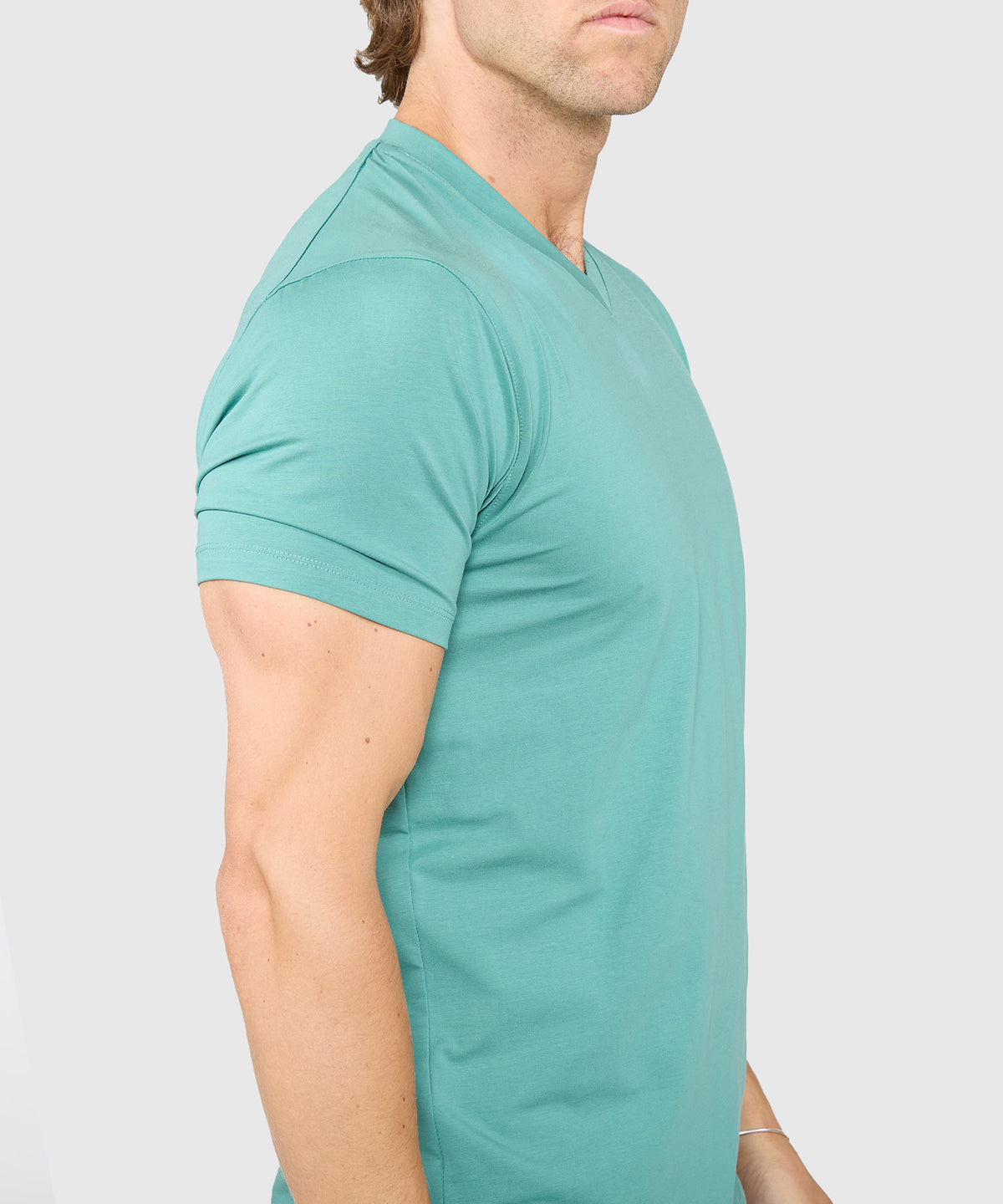 Westport No-Tuck Stretch V-neck Tee Shirt, Men's Big & Tall