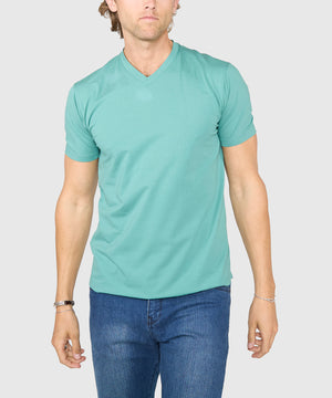 Westport No-Tuck Stretch V-neck Tee Shirt