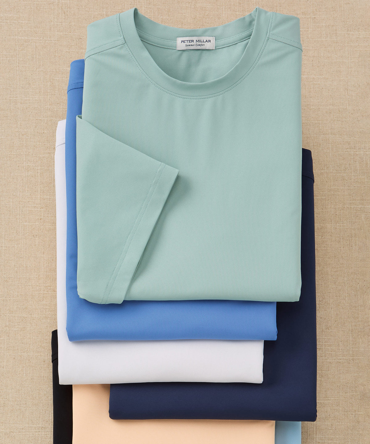 Peter Millar Mesh Crew T-Shirt, Men's Big & Tall