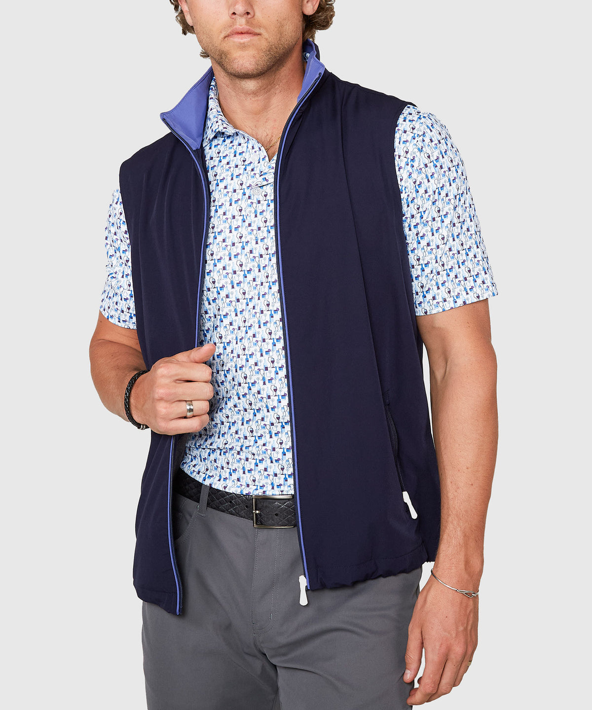 Westport Lifestyle Full Zip Stretch Lined Vest, Men's Big & Tall