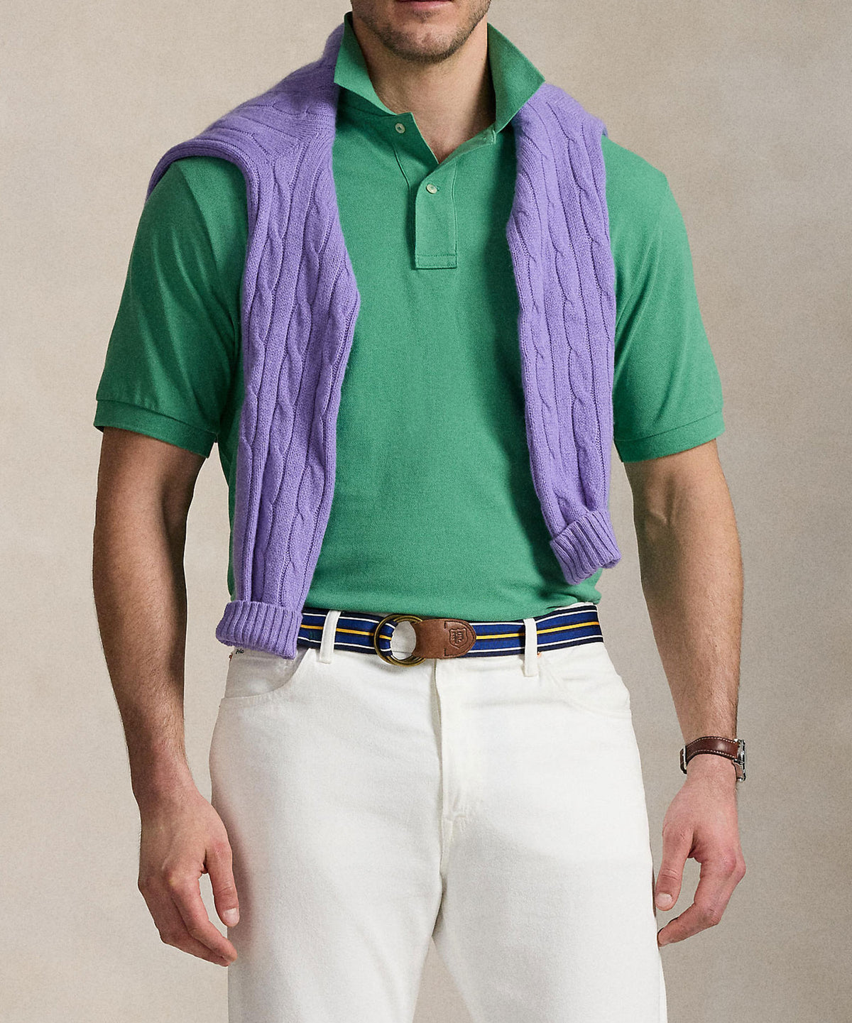 Polo Ralph Lauren Short Sleeve Classic Pique Mesh Polo Shirt, Men's Big & Tall