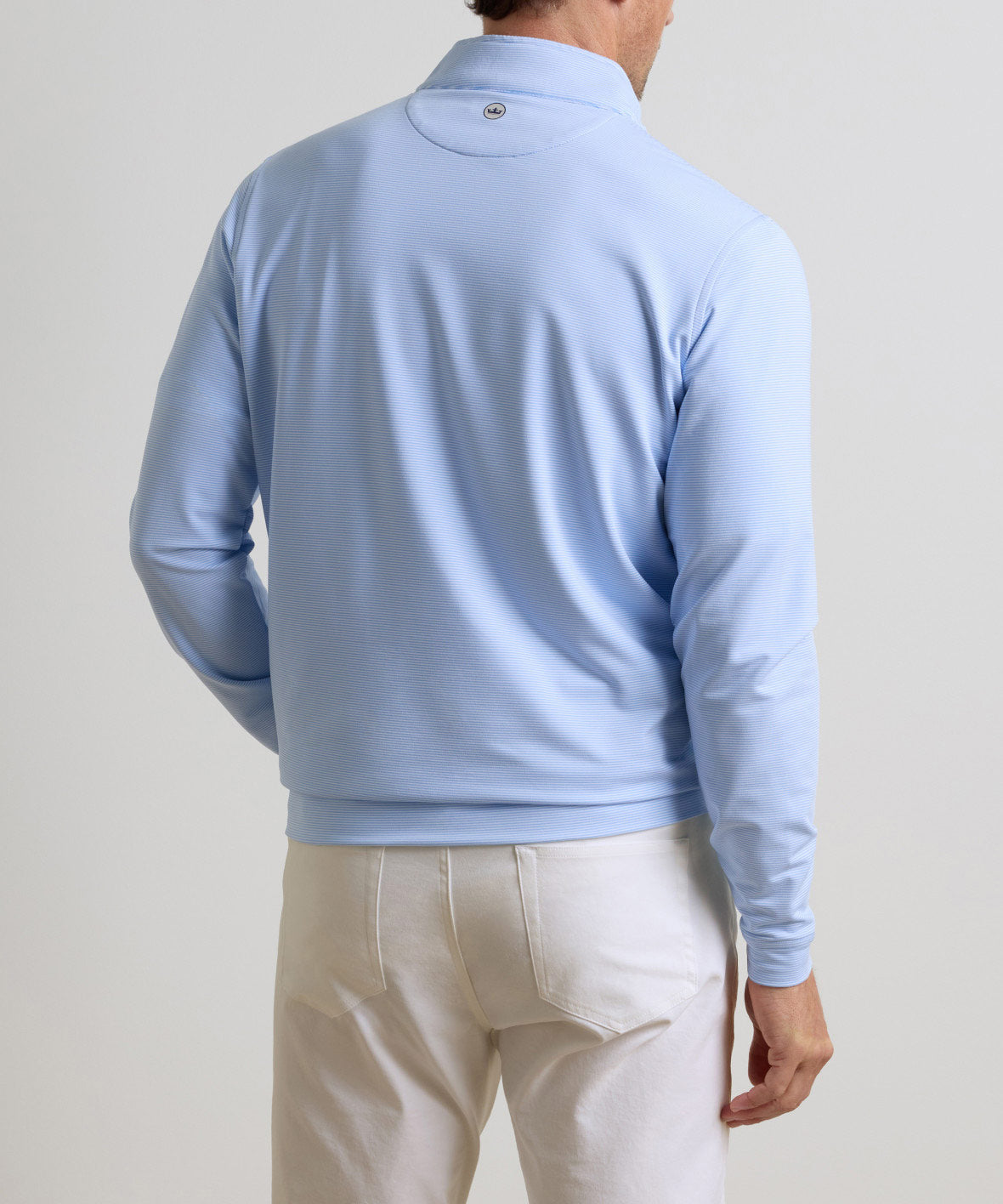 Peter Millar Sugar Stripe Perth Quarter-Zip Pullover, Men's Big & Tall