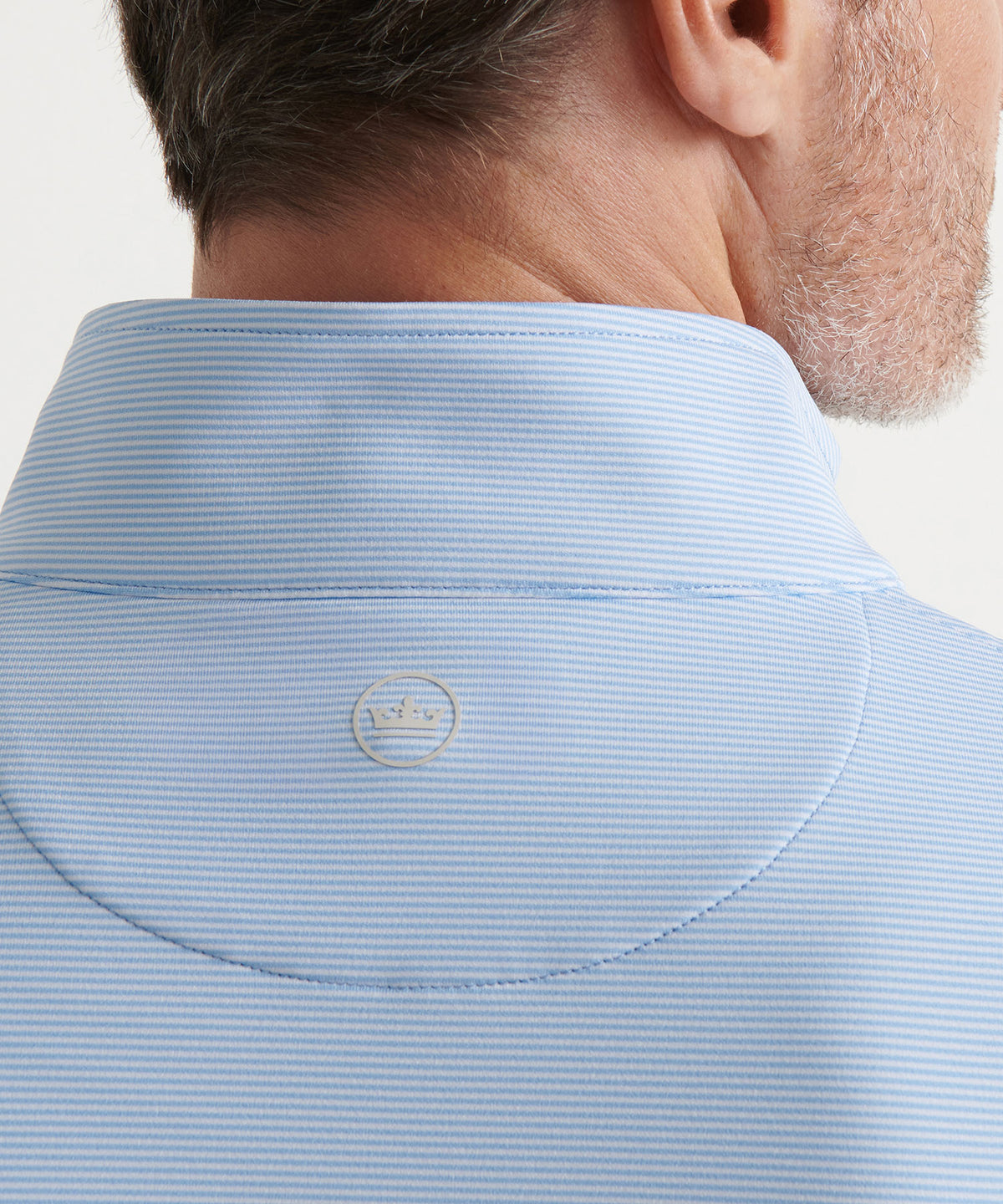Peter Millar Sugar Stripe Perth Quarter-Zip Pullover, Men's Big & Tall