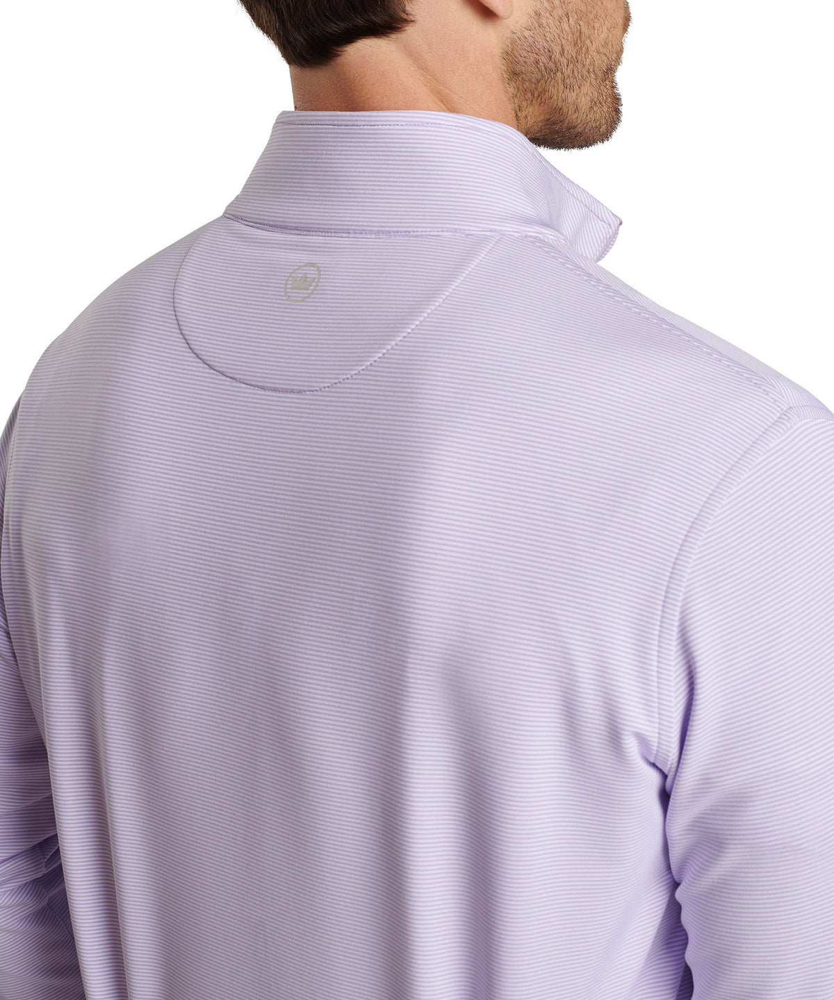 Peter Millar Sugar Stripe Perth Quarter-Zip Pullover, Men's Big & Tall